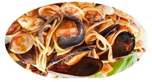 RICETTE PRIMI PIATTI - SPAGHETTI COZZE E VONGOLE  PER UNA DIETA IPOCALORICA - PIATTI PER DIMAGRIRE 